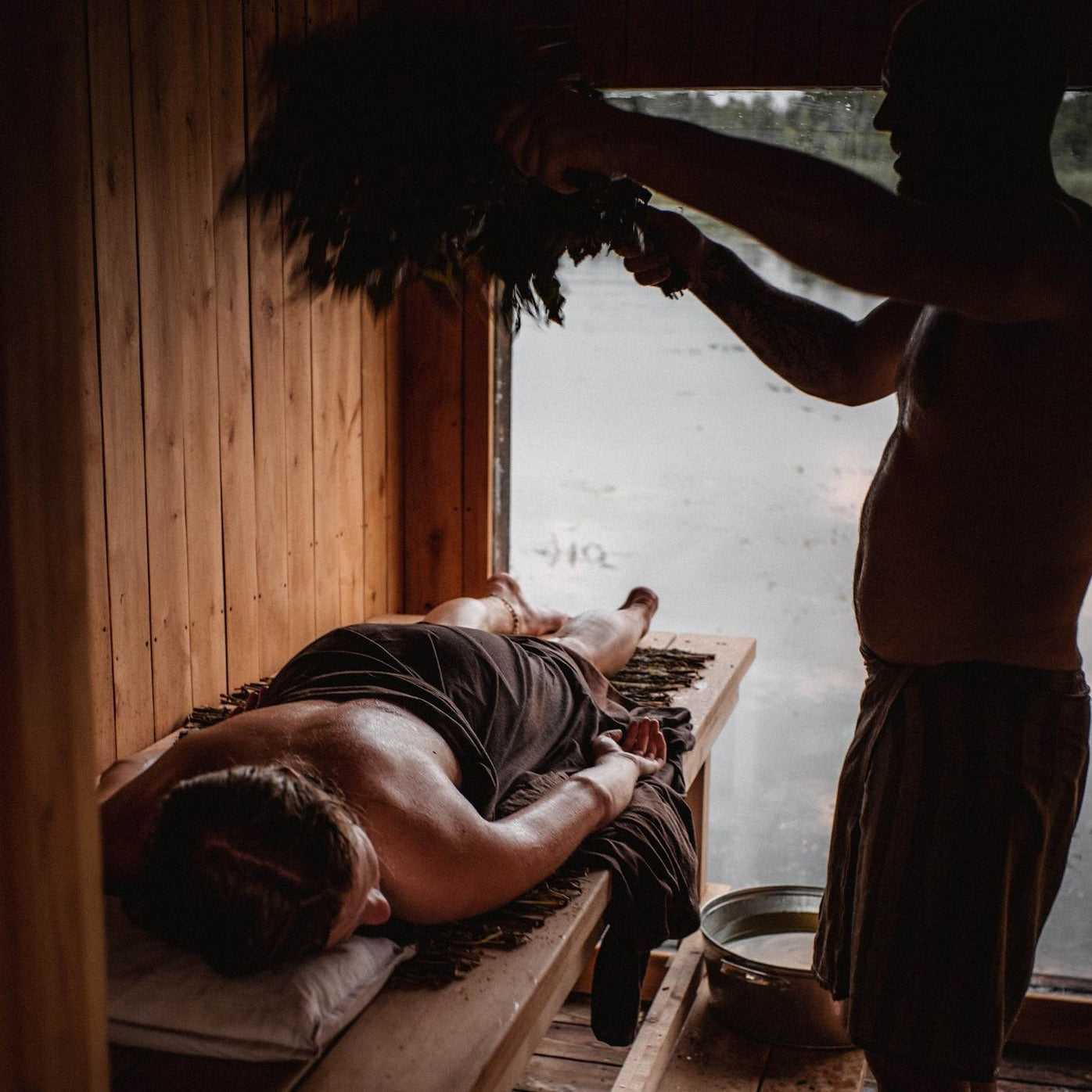 Nakts OGLĒ ar pirts rituālu diviem